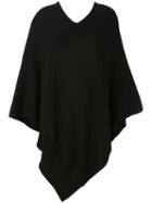 Tomas Maier Minimal Poncho, Women's, Black, Cashmere