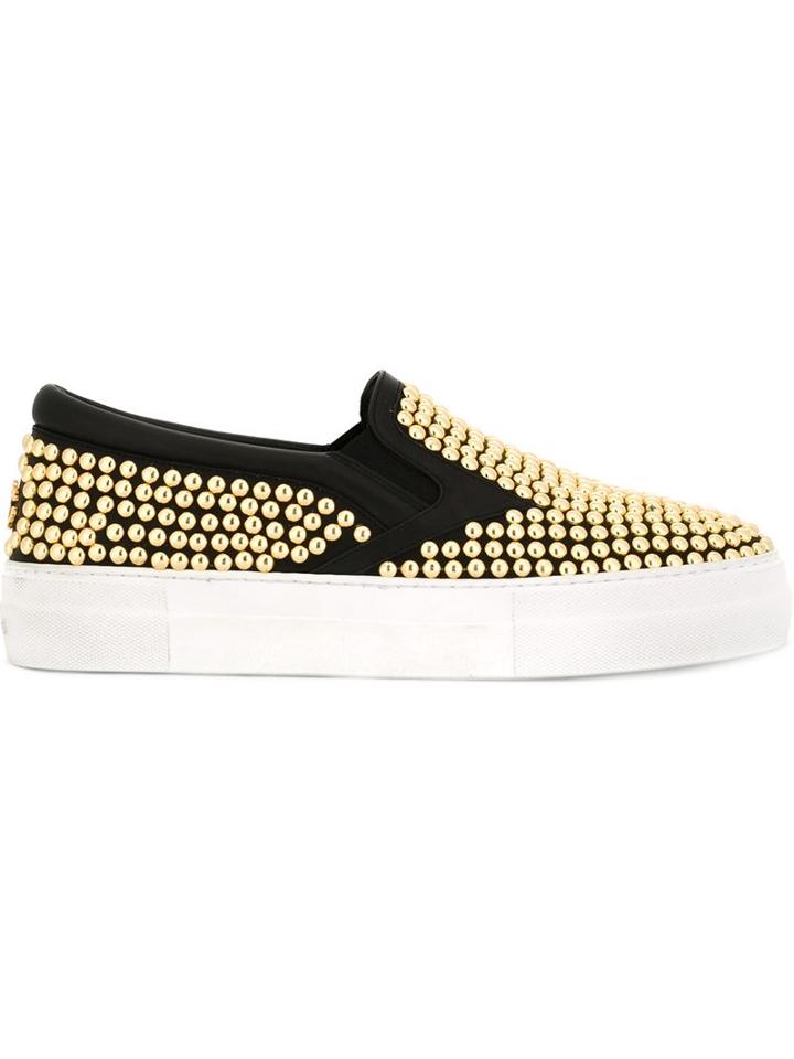 Roberto Cavalli Studded Slip-on Sneakers