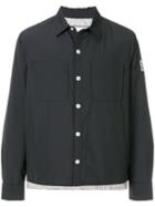 Moncler Cropped Shirt Jacket - Blue