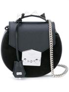 Salar - Round Crossbody Bag - Women - Chamois Leather - One Size, Black, Chamois Leather