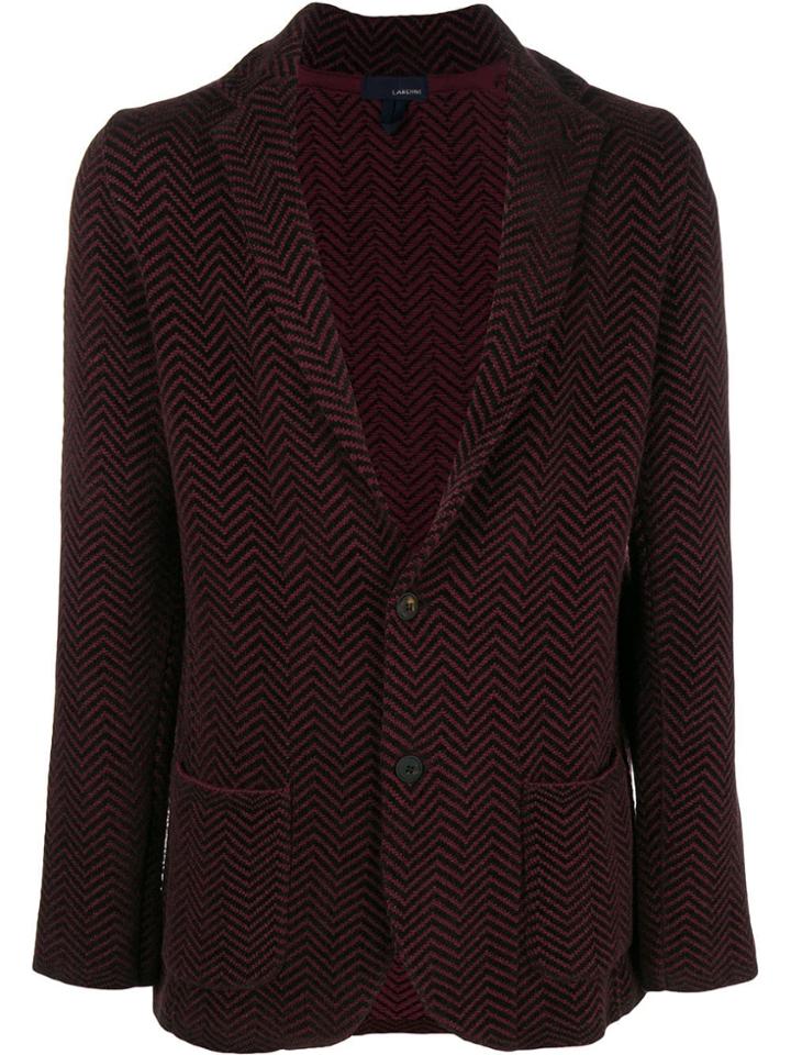 Lardini Classic Fitted Blazer - Red