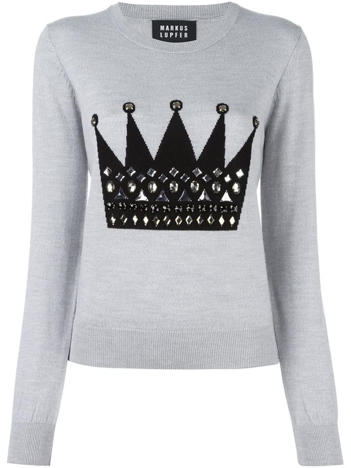 Markus Lupfer 'crown' Pullover, Women's, Size: Medium, Grey, Merino