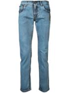Dolce & Gabbana Painted Slim Fit Jeans - Blue