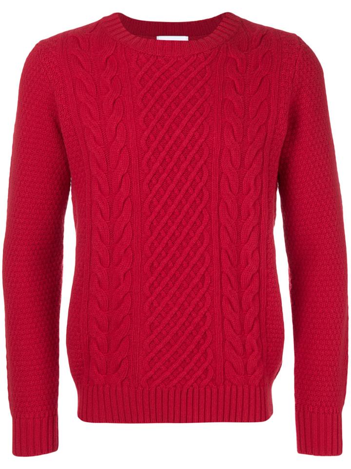 Dondup Cable Knit Jumper - Red