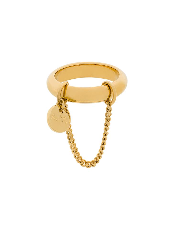 A.p.c. Chain Detail Ring - Metallic