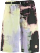Stussy Tie Dye Print Shorts - Black
