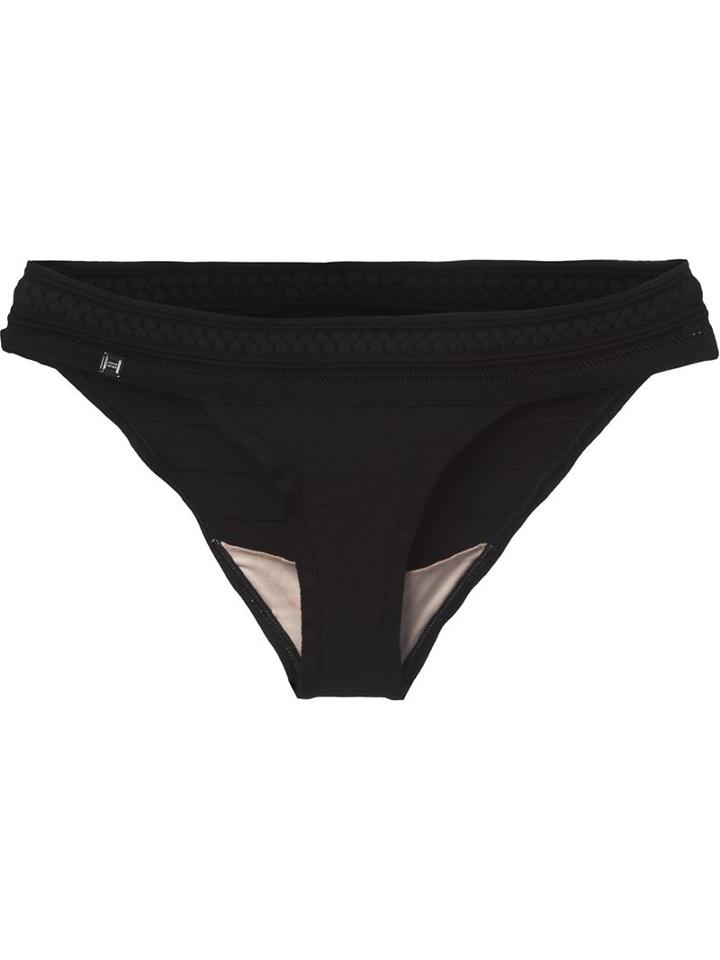 Herve Leger Braided Trim Bikini Bottoms