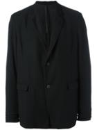 Poème Bohémien Two Button Blazer, Men's, Size: 52, Black, Cotton/wool