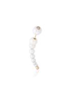 Anissa Kermiche 14k Yellow Gold Corne De Gazelle Pearl Earring - White
