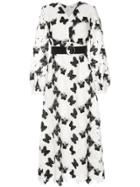 Bedouin Butterfly Embroidered Dress - White