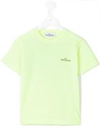 Stone Island Junior - Logo Print T-shirt - Kids - Cotton - 12 Yrs, Boy's, Yellow/orange