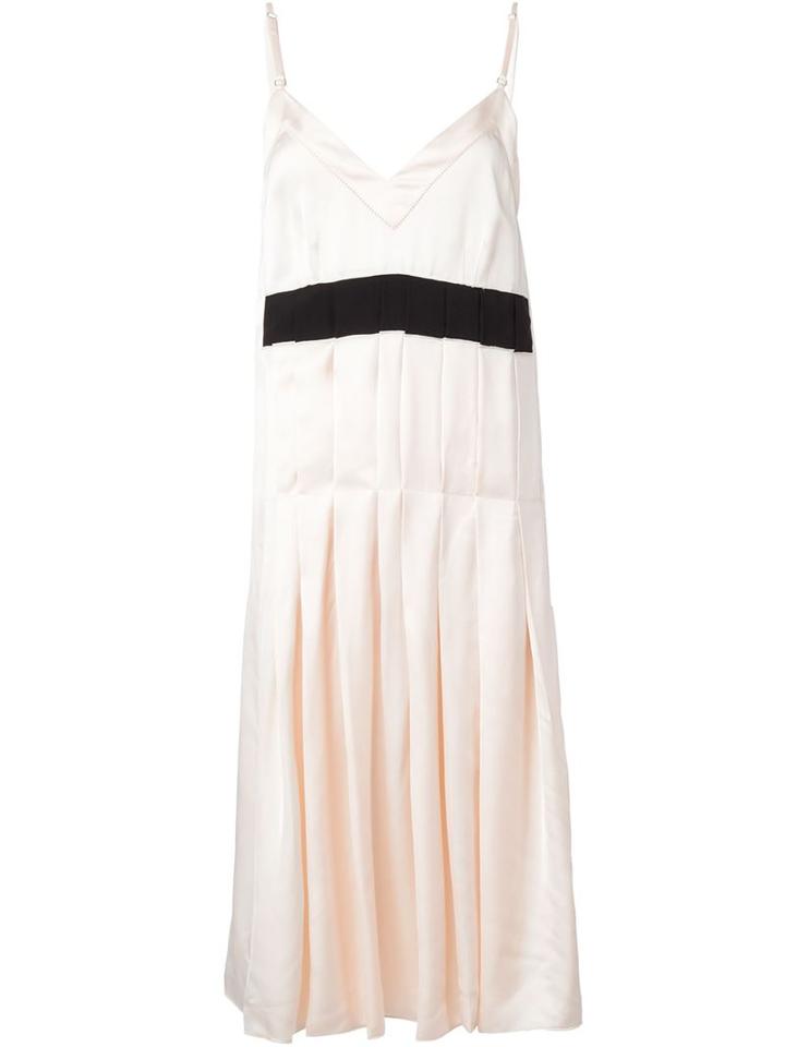 Maison Margiela Pleated Cami Dress, Women's, Size: 42, Pink/purple, Viscose