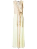 Lilly Sarti Silk Maxi Dress, Women's, Size: 40, Nude/neutrals, Silk