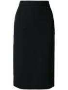 P.a.r.o.s.h. Straight-fit Midi Skirt - Black