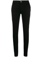 Emporio Armani High Waisted Skinny Jeans - Black