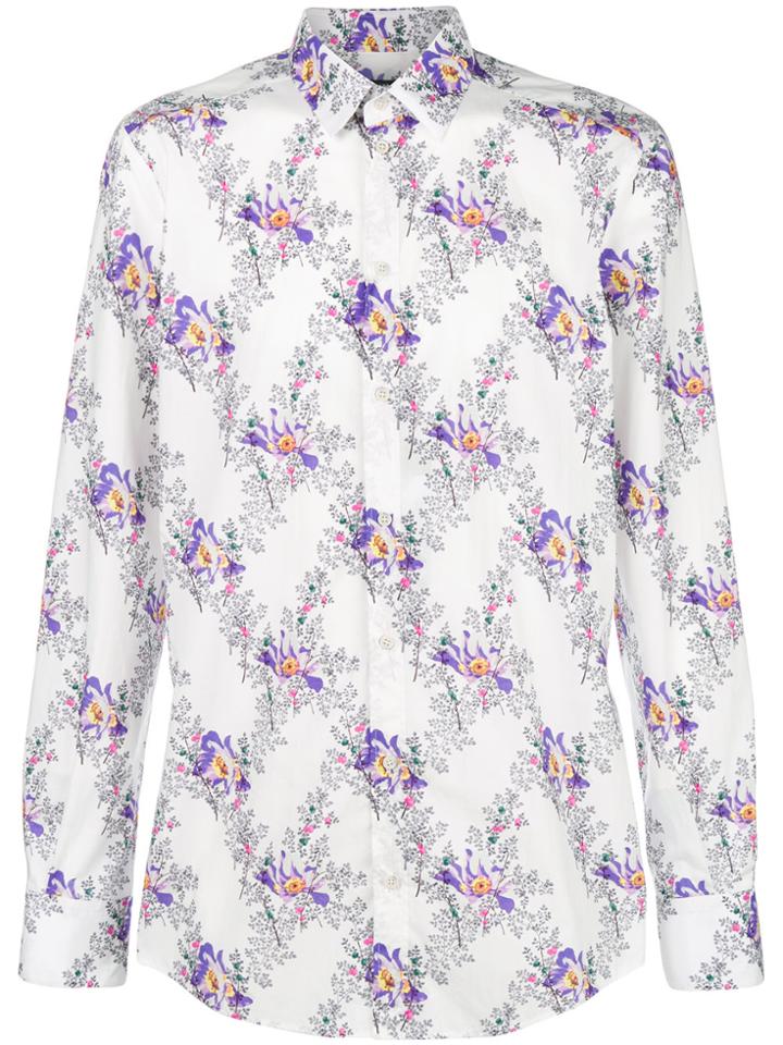 Dolce & Gabbana Floral Print Shirt - White