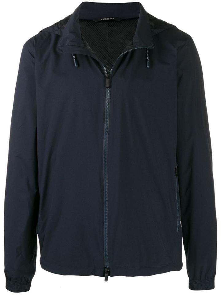 Z Zegna Zipped Up Jacket - Blue