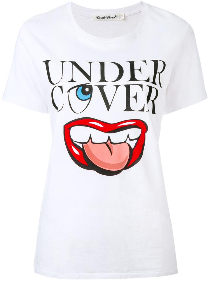 Mouth Logo T-shirt - Women - Cotton - Ii, White, Cotton, Undercover