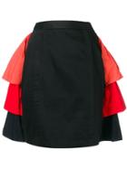 Yves Saint Laurent Vintage Ruched Mini Skirt - Black