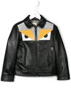 Fendi Kids Bag Bugs Jacket, Boy's, Size: 10 Yrs, Black