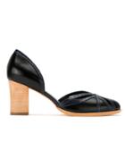 Sarah Chofakian Cut Out Pumps - Black