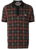 Raf Simons X Fred Perry Jacquard Knit Polo Shirt - Black