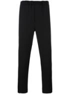 Lucio Vanotti Elasticated Straight Leg Trousers, Men's, Size: 3, Black, Virgin Wool/spandex/elastane/cotton