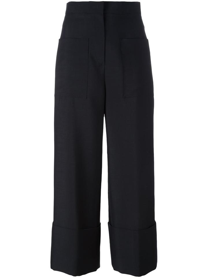 Fendi Classic Culottes, Women's, Size: 38, Black, Mohair/wool