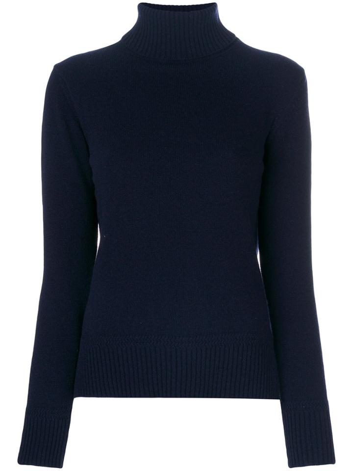 Officine Generale Turtleneck Sweater - Blue