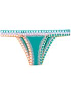 Kiini - Liv Brief Bikini Bottom - Women - Cotton/nylon/polyester/spandex/elastane - M, Blue, Cotton/nylon/polyester/spandex/elastane