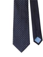 Prada Silk Micro Print Tie - Blue