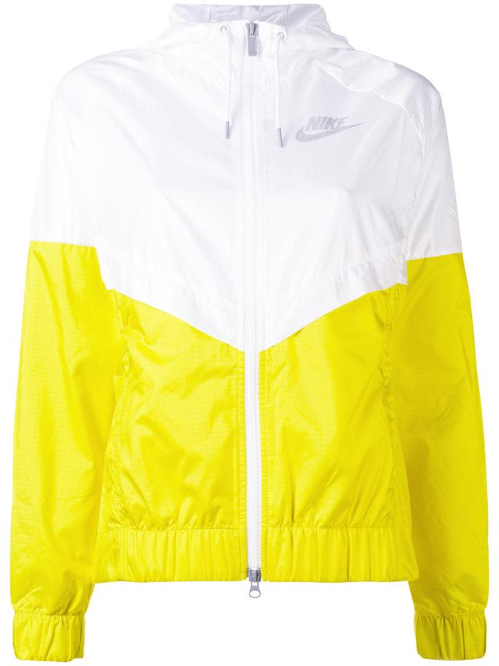 Nike Colour Block Windrunner Jacket, Women's, Size: Medium, Yellow/orange, Polyester