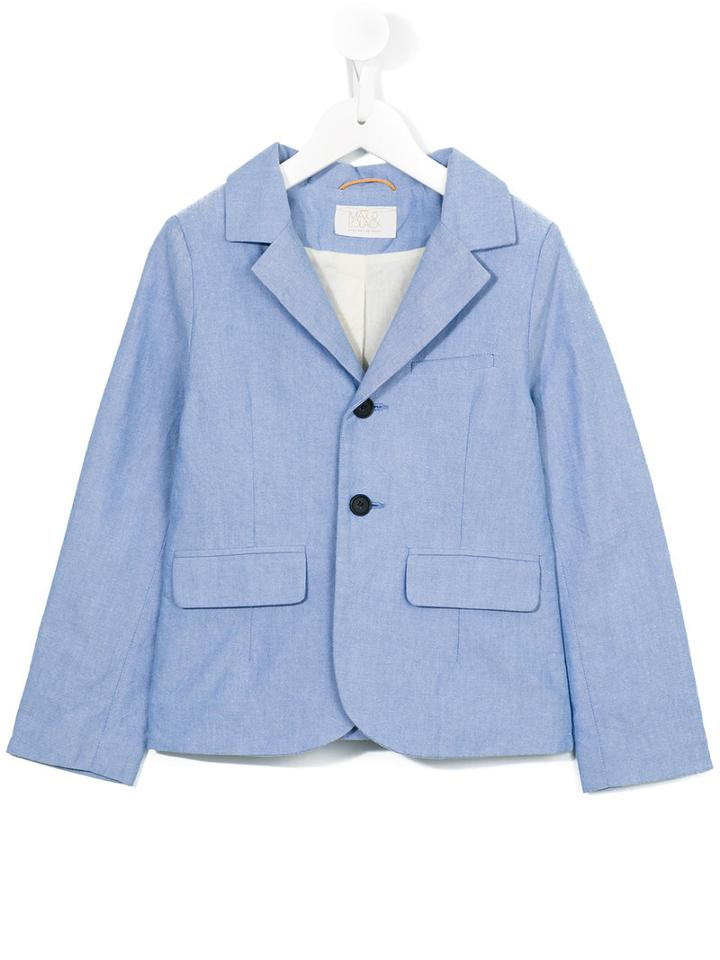 Max & Lola Two Button Blazer, Boy's, Size: 6 Yrs, Blue