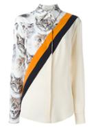 Stella Mccartney Cat Print Stripe Shirt