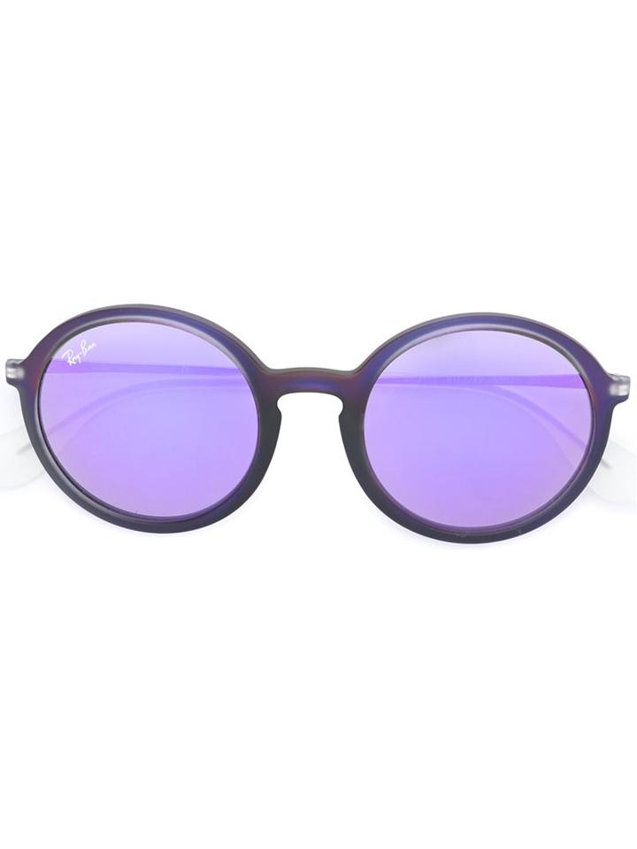 Ray-ban Round Frame Sunglasses, Women's, Grey, Acetate/metal (other)