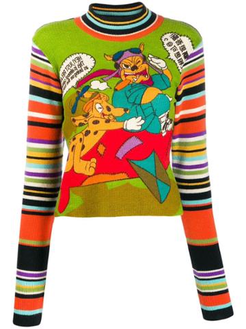 Kansai Yamamoto Vintage Mixed Motif Jumper - Black