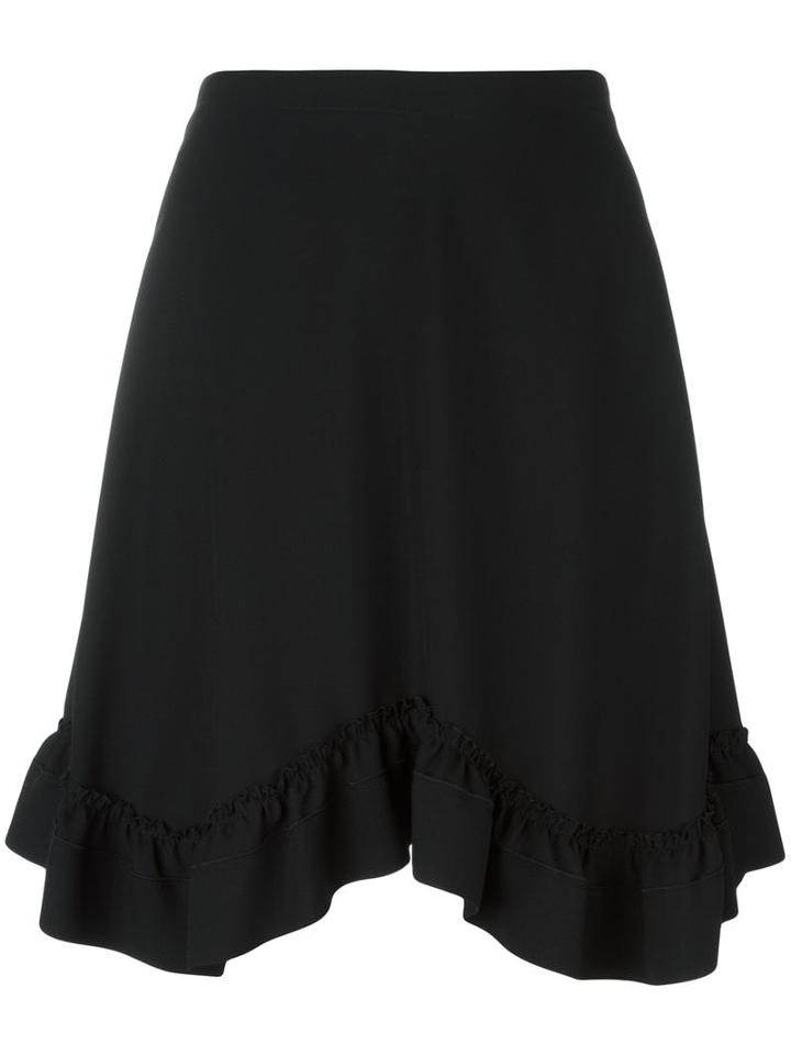 Chloé Asymmetric Ruffle Hem Skirt, Women's, Size: 38, Viscose/acetate/silk