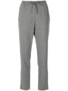 Le Tricot Perugia - Drawstring Tie Track Pants - Women - Spandex/elastane/virgin Wool - 44, Grey, Spandex/elastane/virgin Wool