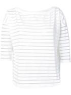 Snobby Sheep Sheer Striped Sweater - White