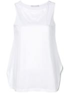 Fabiana Filippi Side Slit Sleeveless Blouse - White