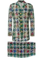 Versace Vintage Setup Skirt Suit - Multicolour