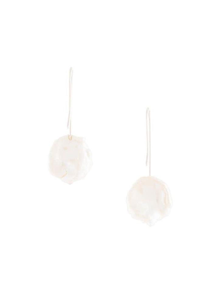 Natasha Schweitzer Stella Keshi Earrings - White