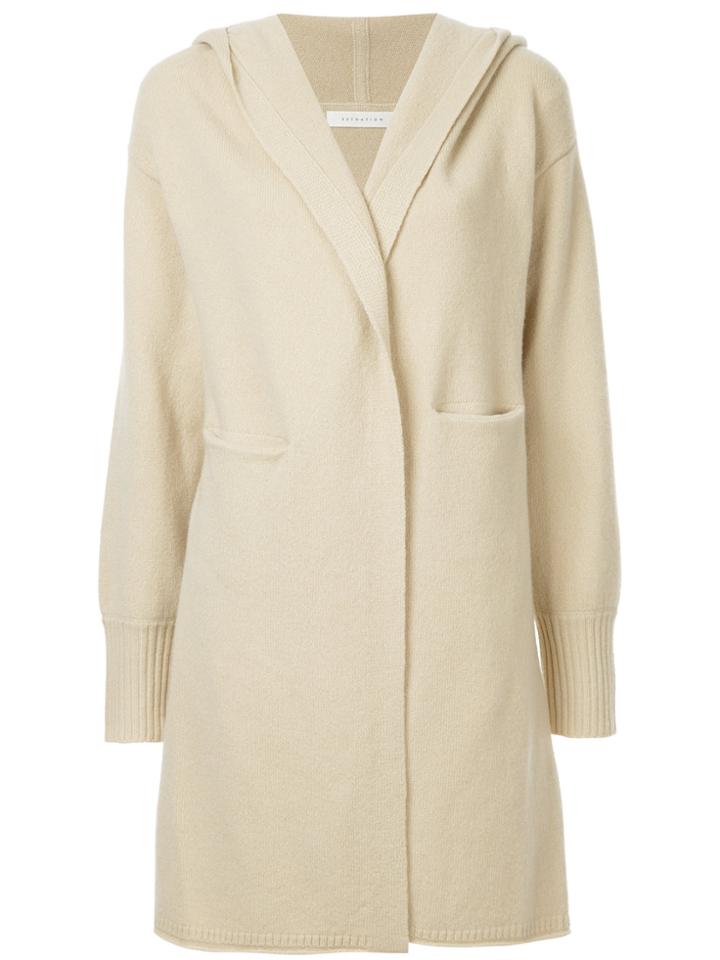 Estnation Hooded Cardigan - Nude & Neutrals