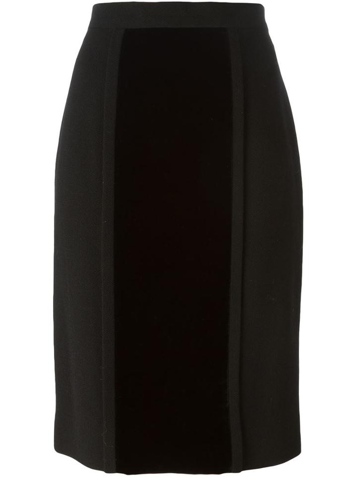 Chanel Vintage Velvet Panel Skirt