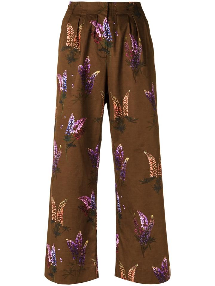 Andrea Marques Palazzo Pants - Brown