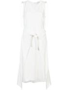 Derek Lam 10 Crosby V-neck Shift Dress, Women's, Size: 2, White, Viscose/linen/flax