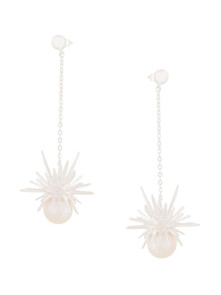 Karen Walker Forbidden Drop Earrings - Silver