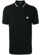 Dolce & Gabbana - Embroidered Crown Polo Shirt - Men - Cotton - 50, Black, Cotton