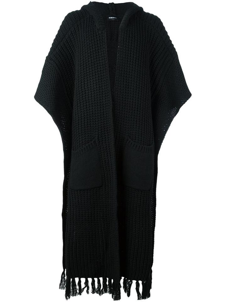 Diesel 'cuddle' Cardigan, Men's, Black, Acrylic