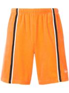 Supreme Velour Warm Up Shorts - Orange